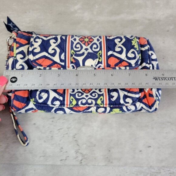 Vera Bradley Wristlet Sun Valley Front Clasp Wallet Floral Large - Picture 3 of 11